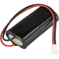 AccuCell Notleuchtenakku NiMH 4,8V 1800mAh L2x2 Sub-C mit 200mm Kabel und Stecker ersetzt CEAG 40066071181