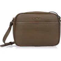 Geox D Celestye Damen-Handtasche, Dk Taupe PU, elegant