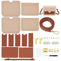 Merkloos DIY Crossbody Tasche Machen Kit aus Kunstleder Materialien