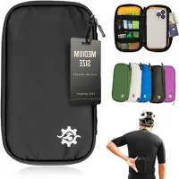 Markenlos Wasserdichte Fahrradtasche für Jersey | Kompakter Organizer für Radfahrer (Schwarz, M)
