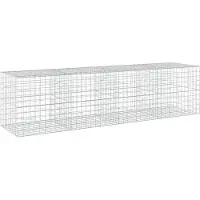 Syfax Gabione mit 3,5 mm Draht und 10x10 cm Maschen 400x100x100 cm