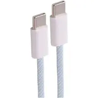 Shiverpeaks USB-C Ladekabel, 2.0, 60W, blau, Textil, 1m