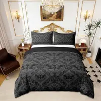 Merkloos Omgoods - Bettbezug-Set im Boho-Stil mit Motiv "Schmetterling", Größe Super King, inklusive 2 Kissenbezüge