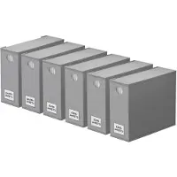 Merkloos Set von 6 Organisatoren für Bettwäsche