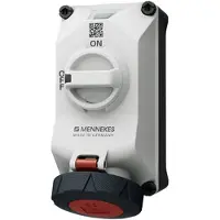 MENNEKES 5614506G Wandsteckdose DUOi 32A5P6h 400V IP69