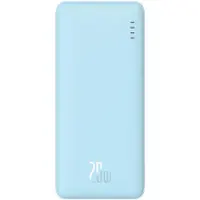 Baseus P10022801313-00, 10000 mAh, Lithium Polymer (LiPo), 20 W, Blau