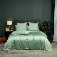 Merkloos Omgoods – Bambus-Bettbezug-Set, 155 x 220 cm, mit 2 Kopfkissenbezügen