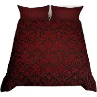 Merkloos Vintage-Bettwäsche-Set im Gothic-Stil mit Blumenmuster