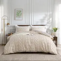 Merkloos Omgoods – Boho-Bettbezug-Set aus Mikrofaser, 135 x 200 cm, mit Kissenbezügen