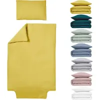 Merkloos Omgoods – Bettbezug-Set, 100 x 140 cm, mit Kissenbezügen, 40 x 60 cm