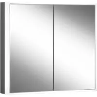 Schneider GLOW classic HCL Spiegelschrank, 2 Türen 35/35cm, 725x158x731mm, rundum Beleuchtung, stufenlos dimmbar, 182.070.02.44, Ausführung: EU-Norm/Korpus schwarz matt