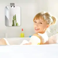 Merkloos Badezimmerspiegel Rasierspiegel - Rahmenlos - Anti-Beschlag - Mit Rasiermesserhalter - Für Bad und Schlafzimmer