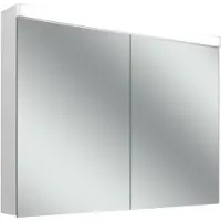 Schneider LOW plus 15 LED Spiegelschrank, 2 Türen 50/50cm, 995x147x747mm, Beleuchtung oben