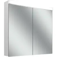 Schneider LOW plus 15 LED Spiegelschrank, 2 Türen 40/40cm, 795x147x747mm, Beleuchtung oben