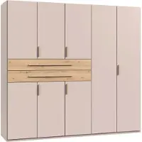 Momax Kleiderschrank Lumio Eiche Artisan/Kaschmir