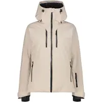 CMP Damen Stretch Skijacke Clima Protect mit Kapuze beige 34