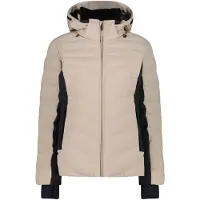 CMP Damen Skijacke Clima Protect mit abnehmbarer Kapuze beige 40