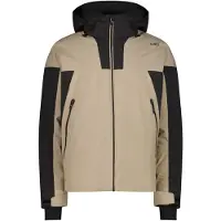 CMP Herren Skijacke mit abnehmbarer Kapuze beige 52