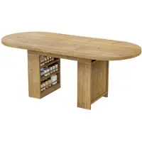 StarTech.com Ausziehbarer Esstisch - Rechteckiger Esstisch - 150–200 × 90 cm - Verstecktes Staufach - Für 6–8 Personen - MDF - Eichenoptik