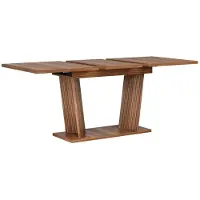 StarTech.com Ausziehbarer Esstisch - Klapptisch - Platzsparend - MDF - Rechteckig - Verstellbare rutschfeste Füße - Moderner minimalistischer Stil - Dunkelbraun