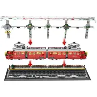 ReoBrix Christmas Train 66034 Klemmbaustein Zug 2822 Teile