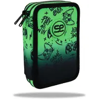 Patio Schultasche, doppelt, mit Coolpack Jumper 2 Ausstattung, Farbverlauf Grün