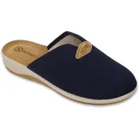 Befado Hausschuhe blau 135D008 mit Lederinnensohle