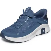 SKECHERS Damen Relaxed Fit Flex Turnschuhe, Navy Mesh Synthetic Trim, 40 EU