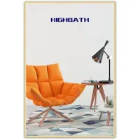 Sonstiges Badezimmerspiegel Wandspiegel rechteckig 50 x 70 cm Gold Metall Rahmen rostfrei horizontal vertikal montierbar