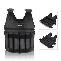 Merkloos Gewichtsweste 20/50 kg – Verstellbar – Hochwertiges Oxford-Material – Gewichte für das Training – Sport – Bequeme Taschen – Trainingsweste