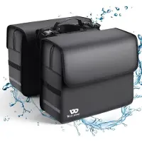 Sonstiges Fahrradtasche Gepäckträger 36L Wasserdicht Doppeltasche Grau
