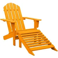Merkloos Adirondack-Gartenstuhl aus massivem Holz