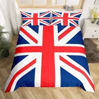 Merkloos Omgoods – Bettwäsche-Set mit britischer Flagge, inklusive 2 Kissenbezügen