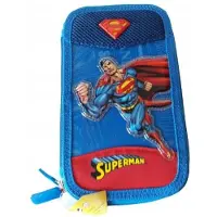 Derform Superman Doppel-Etui mit Zubehör