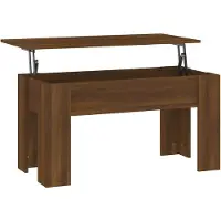 Merkloos Couchtisch aus Mangoholz, 101 x 49 x 52 cm, braun, Eiche-Optik