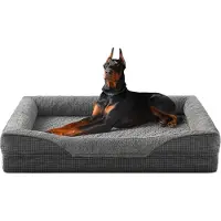 Merkloos Orthopädisches Hundebett XXL mit Memory-Schaum, 122 x 89 x 19 cm