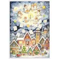 Merkloos Adventskalender – aus Papier – Nachdruck aus dem Jahr 1952 – "Konzert der Engel"