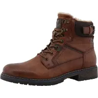 Mustang Herren Stiefelette modischer Schnürboot 15M0031005, Größe:45 EU, Farbe:Braun
