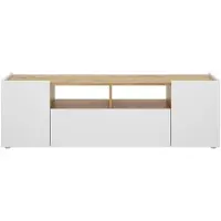 OEM TV-Schrank ISOLA, niedrig, weiß, 44x142x35 cm, Melamin