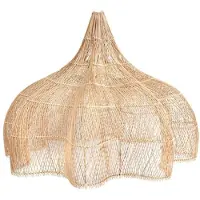 StarTech.com Rattan-Pendelleuchte - Handgeflochtener Lampenschirm - 60 cm - 3 Leuchtmittel - Beige - Kabelpendel - Ohne Leuchtmittel