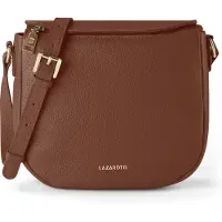 Lazarotti Leder Umhängetasche Schultertasche Bologna Leather Nola-13 Brown braun
