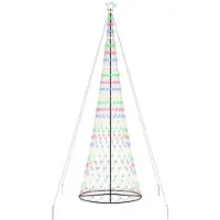 vidaXL LED-Weihnachtsbaum Mehrfarbig 500 cm Metall