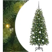 vidaXL Künstlicher Weihnachtsbaum Grün 150 cm PE und PVC