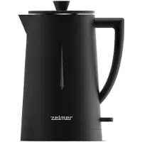 Zelmer Wasserkocher ZCK8020B, 1,7 l, 1500 W, doppelwandig, schwarz