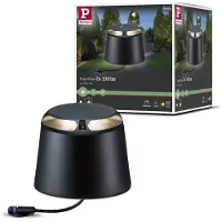Paulmann LED Sockelleuchte "Plug & Shine", grau (anthrazit), H:15,5cm Ø:19,3cm, Leuchten, LED Sockelleuchte, LED-Modul, IP67