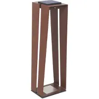 LES JARDINS LED-Solarlaterne Skaal mit Sensor, corten, 70 cm