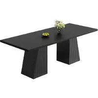 StarTech.com Ausziehbarer Esstisch - Küchentisch - 120/160 × 80 × 76 cm - Platz für 4–6 Personen - MDF und Metall - Trapezförmige Beine mit Rillen - Schwarz