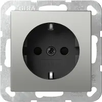 Gira SCHUKO-Steckd. SRK System 55 Edelstahl 4180600