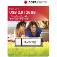 Agfa 10513, 16 GB, USB Typ-A, 2.0, Kappe, Weiß