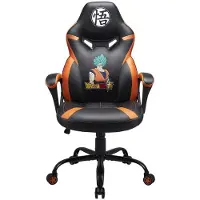 Merkloos Gaming Stuhl Gaming Sessel - Schwarz - Höhenverstellbar - Mit Lendenstütze und Armlehnen - Ergonomisch